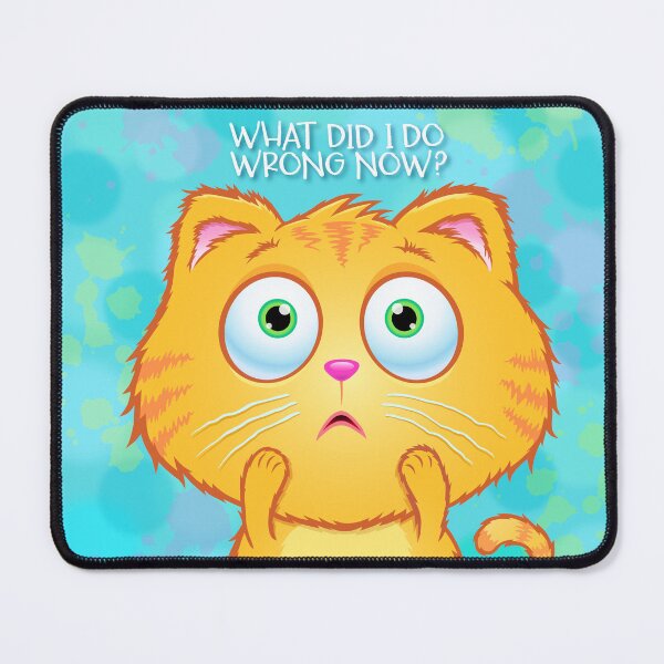 Item preview, Worried Cat - What Did I Do Wrong Now? designed and sold by RodSavely.