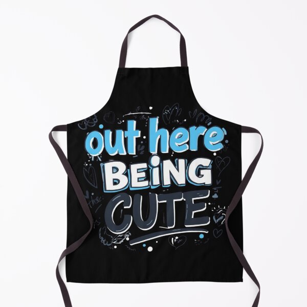 Item preview, Out Here Being Cute - Aesthetic Bubble Letter Quote designed and sold by PACS0011.