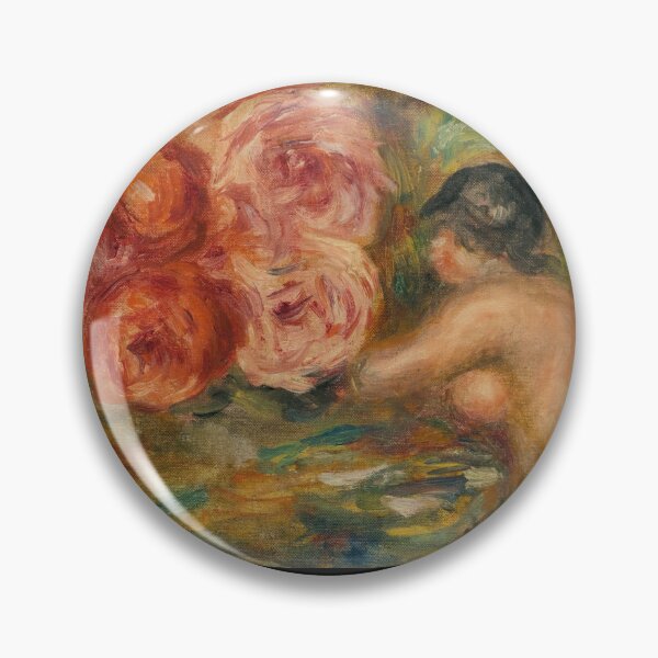 Item preview, Roses Et Etude De Gabrielle by Pierre-Auguste Renoir: Romantic Nude Poster designed and sold by artofuniverse.