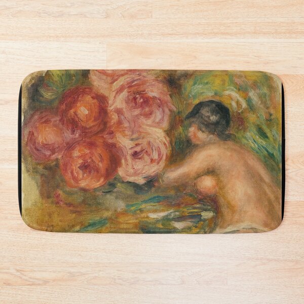 Item preview, Roses Et Etude De Gabrielle by Pierre-Auguste Renoir: Romantic Nude Poster designed and sold by artofuniverse.