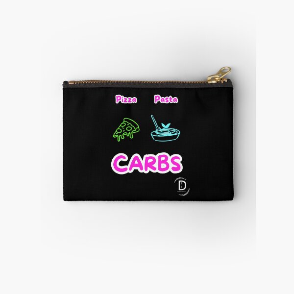 Item preview, Funny Italian Food Meme - Pasta or Pizza Carbs Neon Design Black Version designed and sold by TheItaliandilemma.