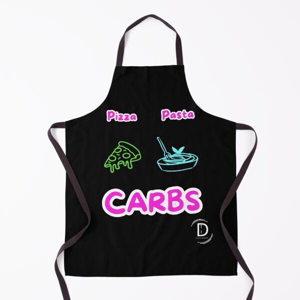 Item preview, Funny Italian Food Meme - Pasta or Pizza Carbs Neon Design Black Version designed and sold by TheItaliandilemma.