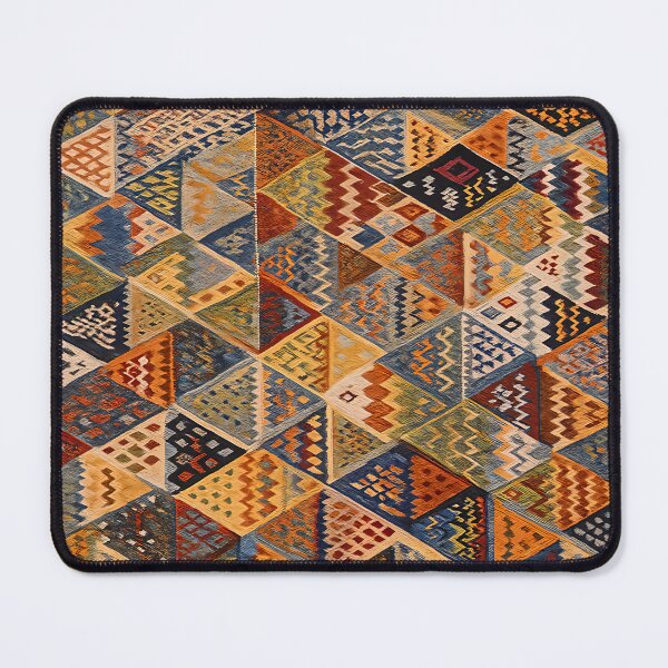 Item preview, Moroccan Berber Kilim Geometric Tribal Pattern Textile Design designed and sold by PinUpPizzazz.