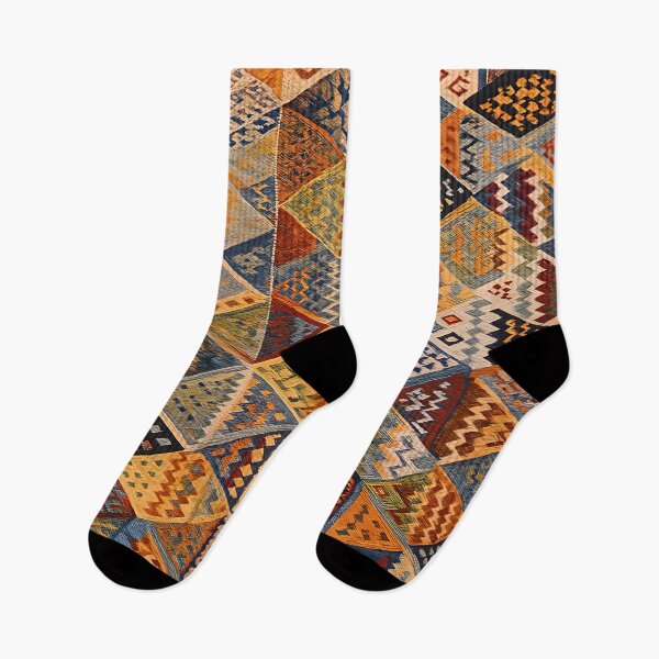 Item preview, Moroccan Berber Kilim Geometric Tribal Pattern Textile Design designed and sold by PinUpPizzazz.