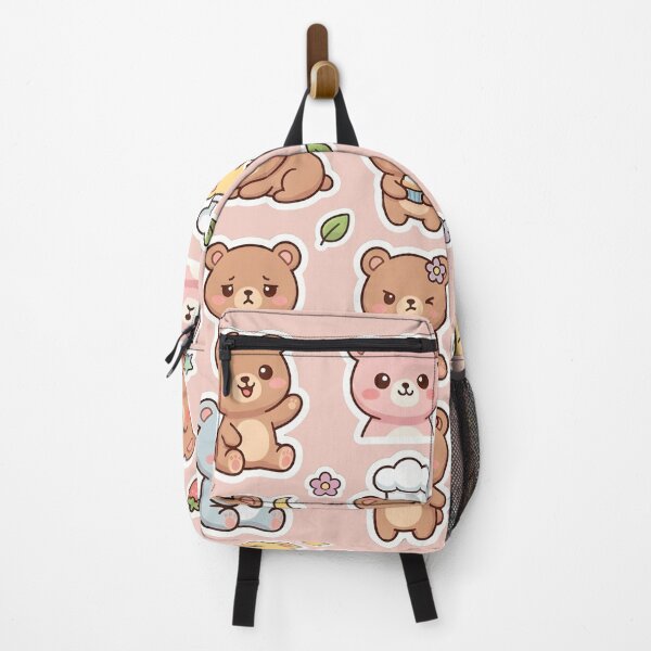 Item preview, Kawaii Bear Sticker Pack - 15 Adorable Bears with Emotions Sticker Sheet designed and sold by WowDezign.