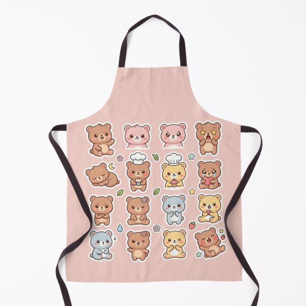 Item preview, Kawaii Bear Sticker Pack - 15 Adorable Bears with Emotions Sticker Sheet designed and sold by WowDezign.