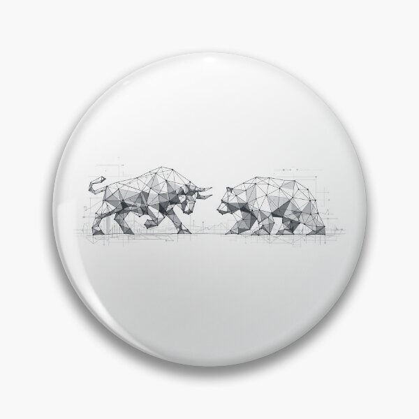 Item preview, Bull & Bear Low Poly: Data-Driven Discipline Art Stock Exchange designed and sold by Pineapple-Tree.