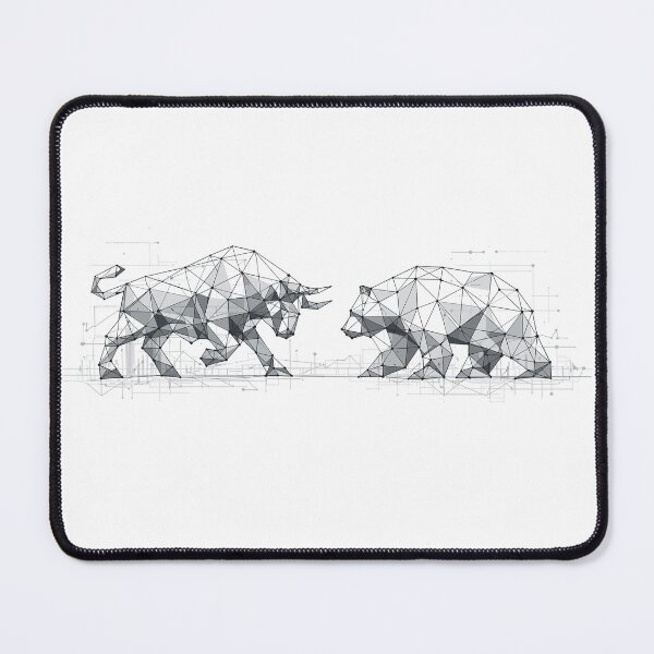Item preview, Bull & Bear Low Poly: Data-Driven Discipline Art Stock Exchange designed and sold by Pineapple-Tree.
