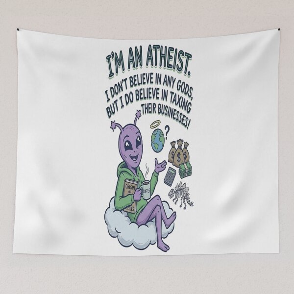 Item preview, Atheist Taxing Churches designed and sold by Owcomm.