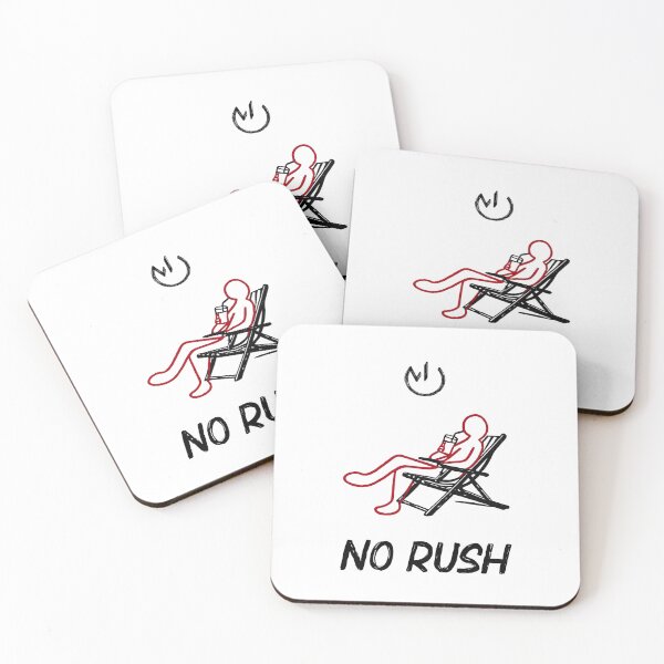 Item preview, No Rush – Chill Lifestyle Relaxing Chair Minimal Illustration designed and sold by mostly_offline.