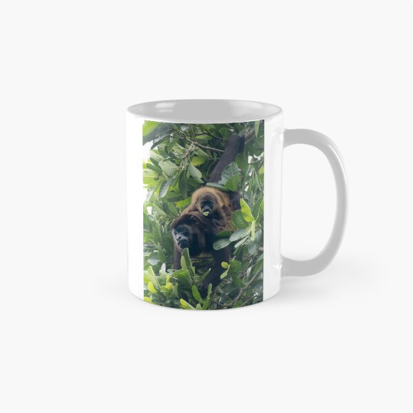 Item preview, Two of a Kind – Howler Monkey Mother and Baby in the Rainforest Canopy, Costa Rica Wildlife Photography designed and sold by WildFrameNature.