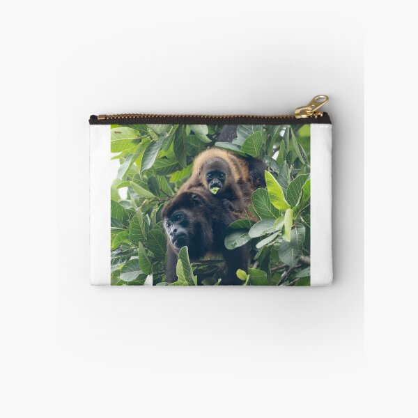 Item preview, Two of a Kind – Howler Monkey Mother and Baby in the Rainforest Canopy, Costa Rica Wildlife Photography designed and sold by WildFrameNature.