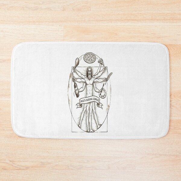 Item preview, Multi-Tasking Genius Vitruvian Man Funny Renaissance Art designed and sold by Owcomm.