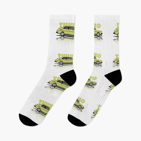 Item preview, Saab 99 TURBO retro Illustration Yellow designed and sold by blackdogshop.
