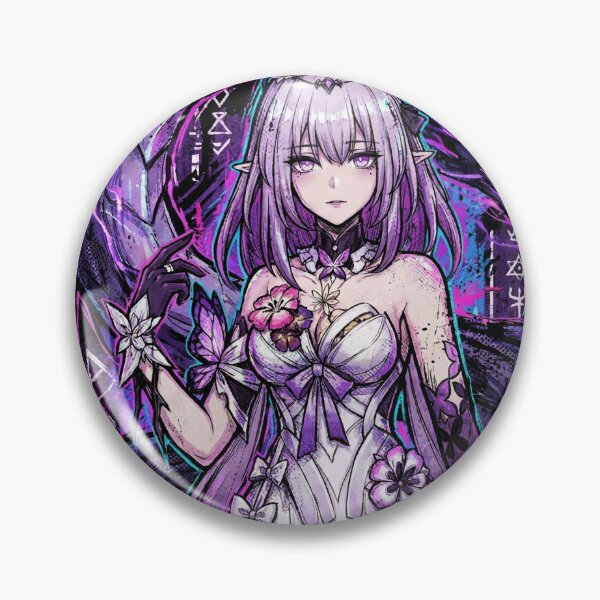 Item preview, Castorice HSR Silver Lavender Hair Violet Eyes Gothic Portrait designed and sold by Senpaiwaves.