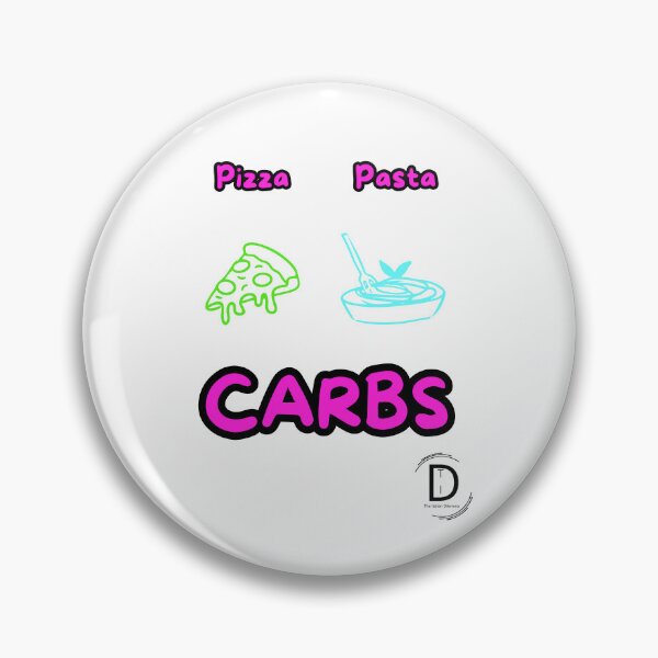 Item preview, Funny Italian Food Meme - Pasta or Pizza Carbs Neon Design designed and sold by TheItaliandilemma.