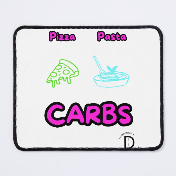 Item preview, Funny Italian Food Meme - Pasta or Pizza Carbs Neon Design designed and sold by TheItaliandilemma.