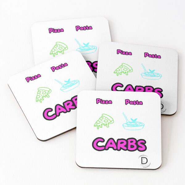 Item preview, Funny Italian Food Meme - Pasta or Pizza Carbs Neon Design designed and sold by TheItaliandilemma.