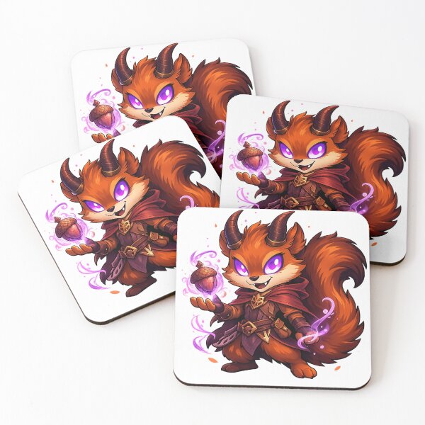 Item preview, Tiefling Warlock Squirrel designed and sold by SecretSquirrellDesigns.