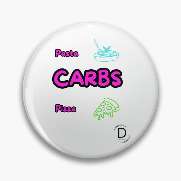 Item preview, Funny Italian Food Meme - Pasta or Pizza Carbs Neon Design designed and sold by TheItaliandilemma.
