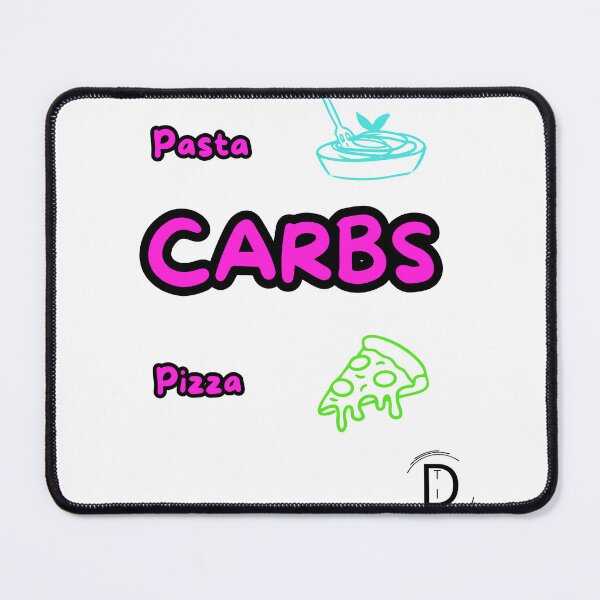 Item preview, Funny Italian Food Meme - Pasta or Pizza Carbs Neon Design designed and sold by TheItaliandilemma.