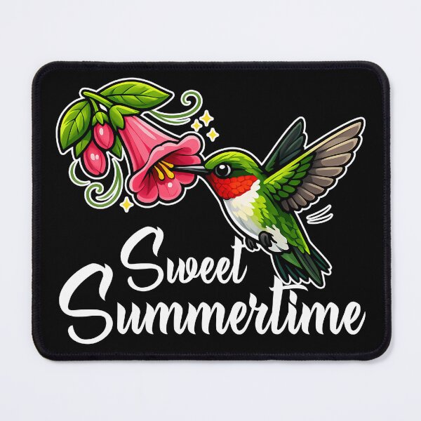 Item preview, Sweet Summertime - Whimsical Hummingbird designed and sold by Frog Level Treasures.