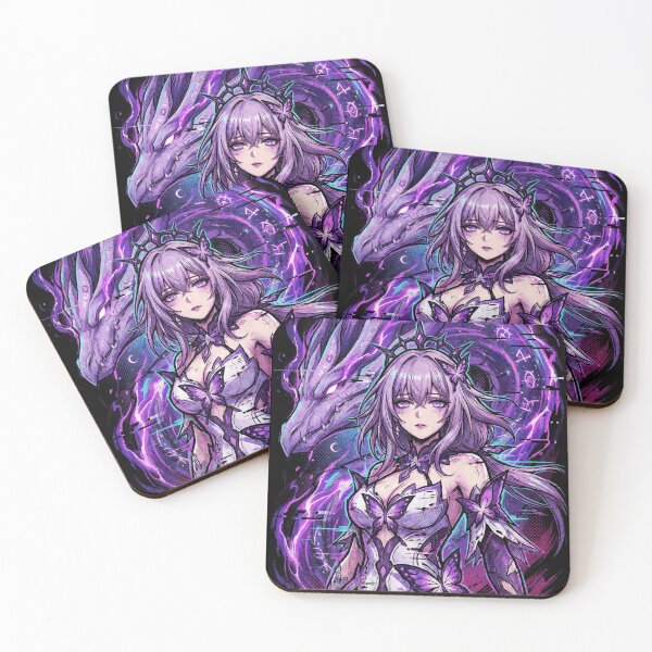 Item preview, Castorice HSR Crystalline Flowers Black Ribbons Aesthetic Art designed and sold by Senpaiwaves.