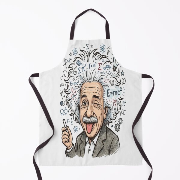 Item preview, Albert Einstein Winking with E=mc2 and Physics Formulas designed and sold by Owcomm.