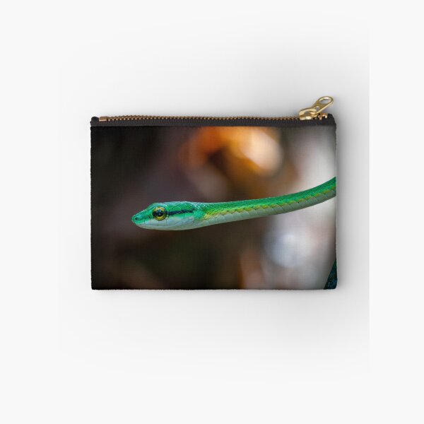 Item preview, Emerald Arrow – Green Vine Snake Close-Up, Costa Rica Wildlife Photography designed and sold by WildFrameNature.