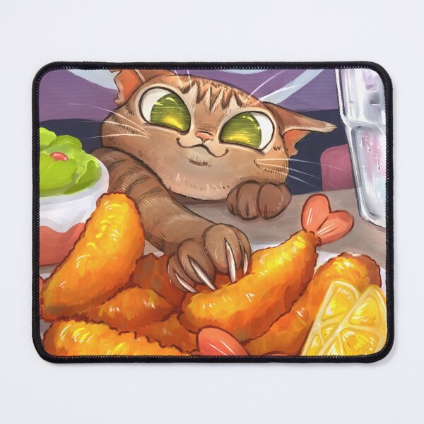 Item preview, Shrimp stealing Cat designed and sold by Yulek-Goods.