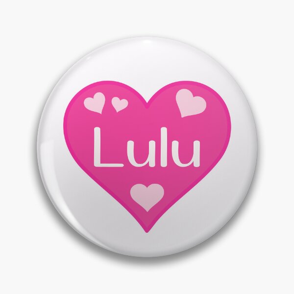 Item preview, Lulu Name Pink Heart  designed and sold by Jeallan Designs.