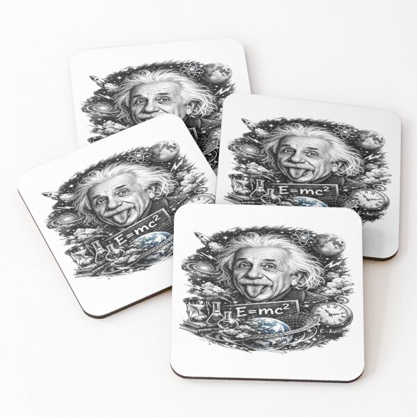 Item preview, Albert Einstein Tongue Out E=mc2 Cosmic Physics Theory designed and sold by Owcomm.