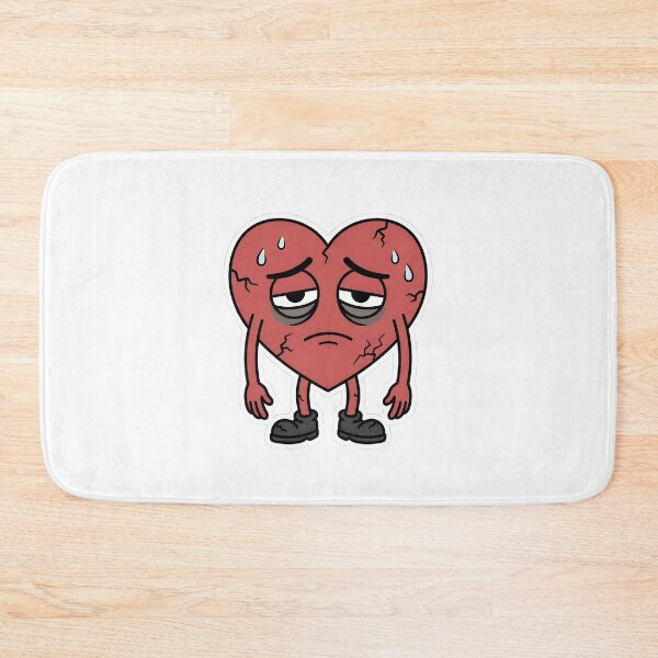 Item preview, Exhausted and Broken Heart Cartoon designed and sold by Brasuca's Art.