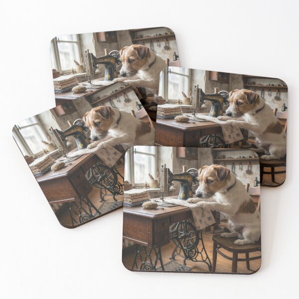 Item preview, Jack Russell Terrier Makes Himself New Pajamas designed and sold by Tridentulus.