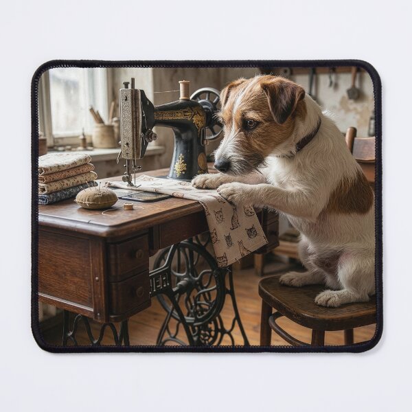 Item preview, Jack Russell Terrier Makes Himself New Pajamas designed and sold by Tridentulus.