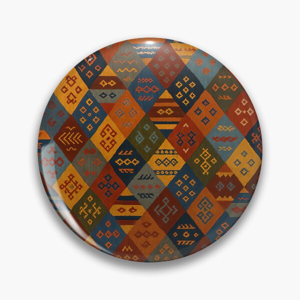 Item preview, Moroccan Berber Kilim Geometric Tribal Pattern Textile Design designed and sold by PinUpPizzazz.