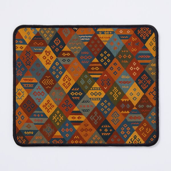Item preview, Moroccan Berber Kilim Geometric Tribal Pattern Textile Design designed and sold by PinUpPizzazz.