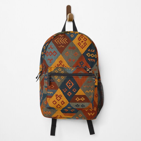 Item preview, Moroccan Berber Kilim Geometric Tribal Pattern Textile Design designed and sold by PinUpPizzazz.