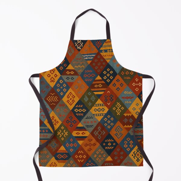 Artikelvorschau, Marokkanisches Berber-Kelim-Textildesign mit geometrischem Stammesmuster entworfen und verkauft von PinUpPizzazz.