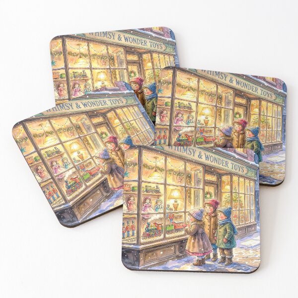 Item preview, Vintage Children at the Toy Shop Window designed and sold by acceleratorhams.