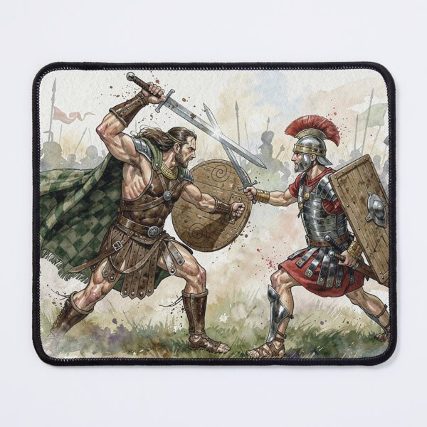 Item preview, Combat between a Pictish (Celtic) warrior and a Roman legionary designed and sold by jefboutique6150.