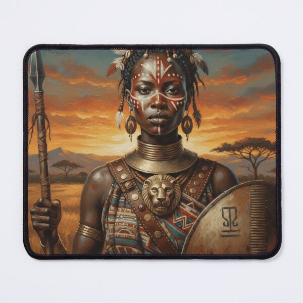 Item preview, African Warrior Queen at Sunset  designed and sold by GenesisArtis.
