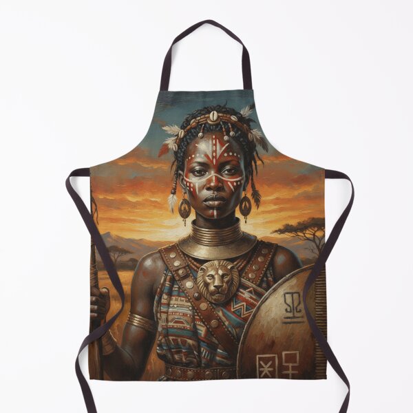 Item preview, African Warrior Queen at Sunset designed and sold by GenesisArtis.