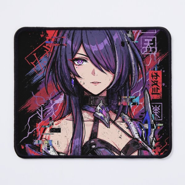 Item preview, Acheron HSR Purple Black Hair Red Eyes Katana Sheath Portrait designed and sold by Senpaiwaves.