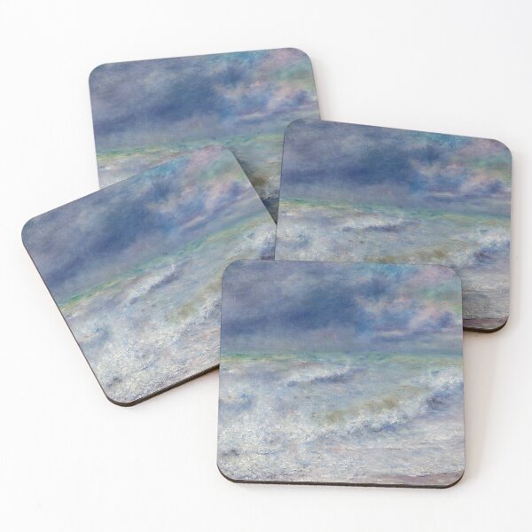 Item preview, Seascape by Pierre-Auguste Renoir: Impressionist Coastal Fine Art Print designed and sold by artofuniverse.