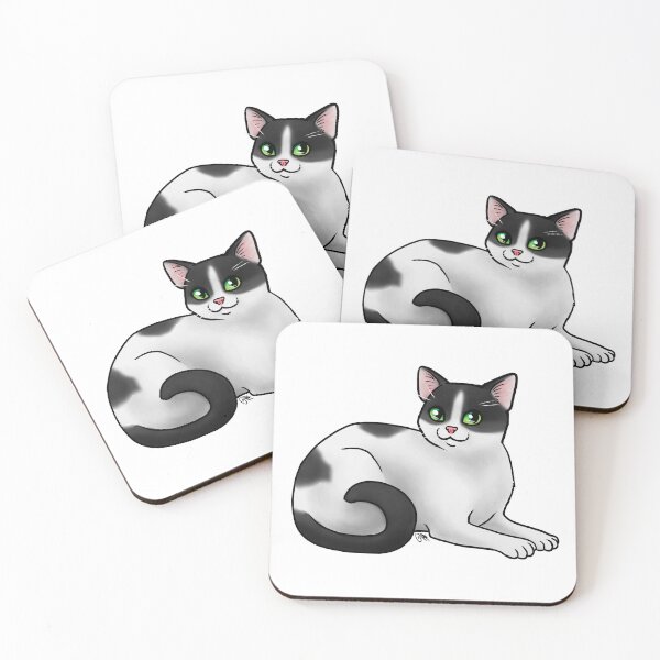 Item preview, Cat - Aegean - Black and White designed and sold by Jennifer Stolzer.