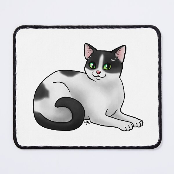 Item preview, Cat - Aegean - Black and White designed and sold by Jennifer Stolzer.