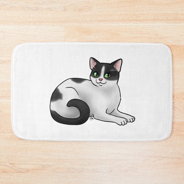 Item preview, Cat - Aegean - Black and White designed and sold by Jennifer Stolzer.