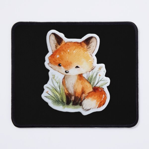Item preview, Adorable Watercolor Fox Sitting in Flowers designed and sold by kndzxf.