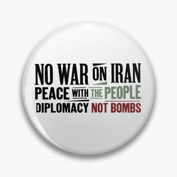 Item preview, No War Peace With Iran designed and sold by Owcomm.